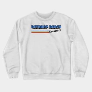 Bethany Beach, Delaware / / Retro Style Design Crewneck Sweatshirt